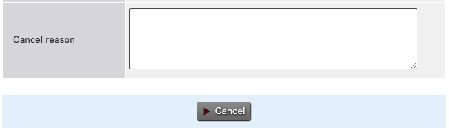 the detail screen of Email that is unapproval, approved, rejected or canceled